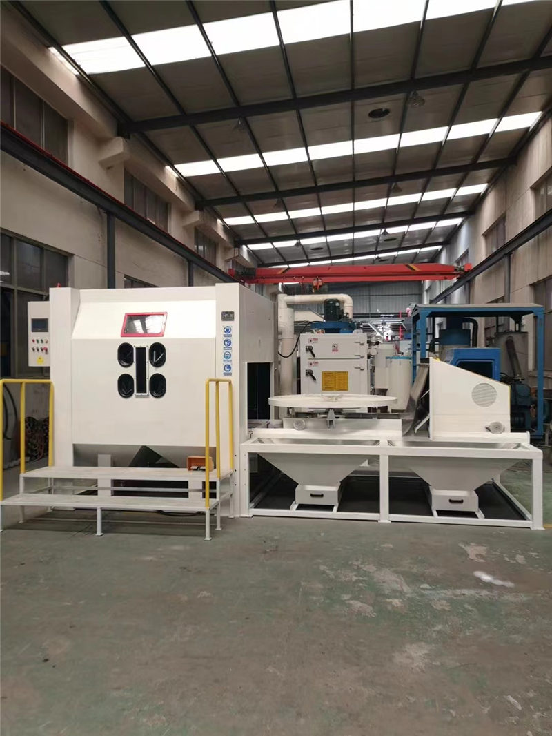 台车转盘喷砂机